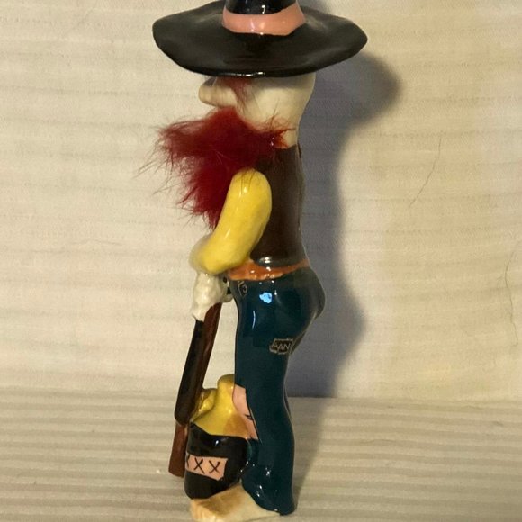 Vintage 5.25" Tall Ceramic Policeman & Tall Ceramic Hillbilly - Picture 8 of 10